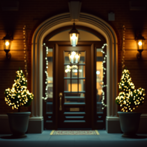 front door lighting decoration